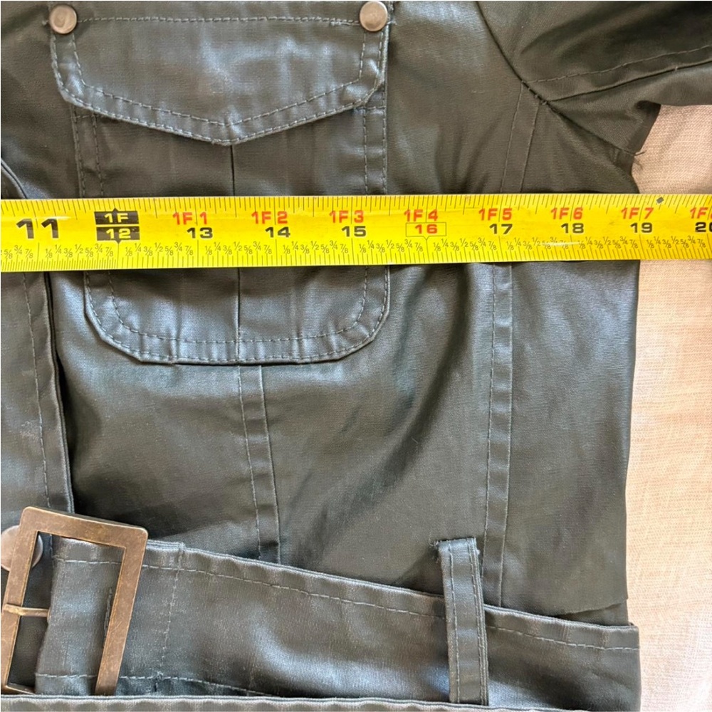 Y2K Miss London Dark Green Utility Jacket - Picture 8 of 8
